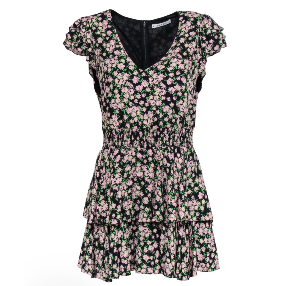 Alice and Olivia Mariska floral romper